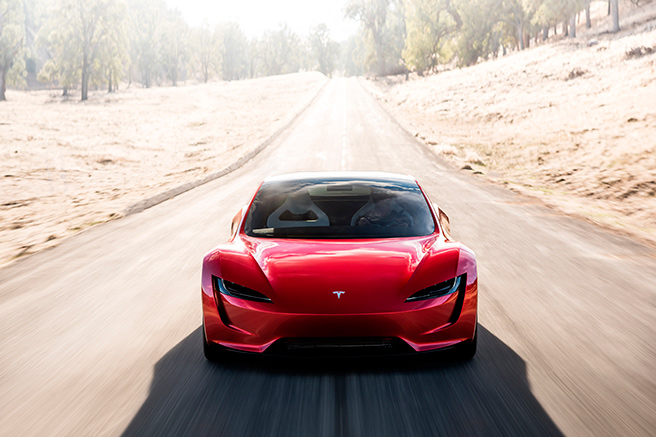 Tesla roadster, concept car prometteur