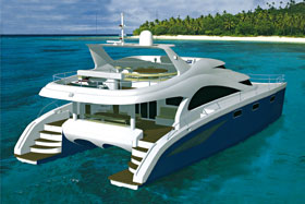 Luxury catamaran 
