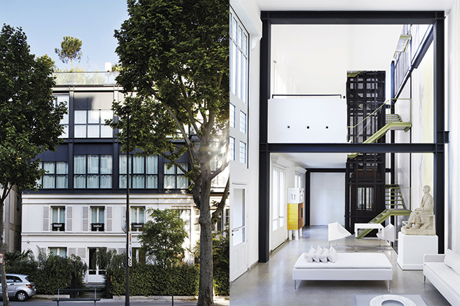 A property in modernist style in the 16th arrondissement