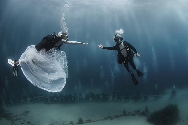 Mariage subaquatique par l’Hôtel Métropole à Monaco