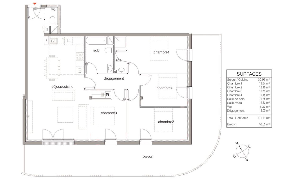 Appartement de luxe à vendre à Le Bouscat, 499 000 €, Photo 4