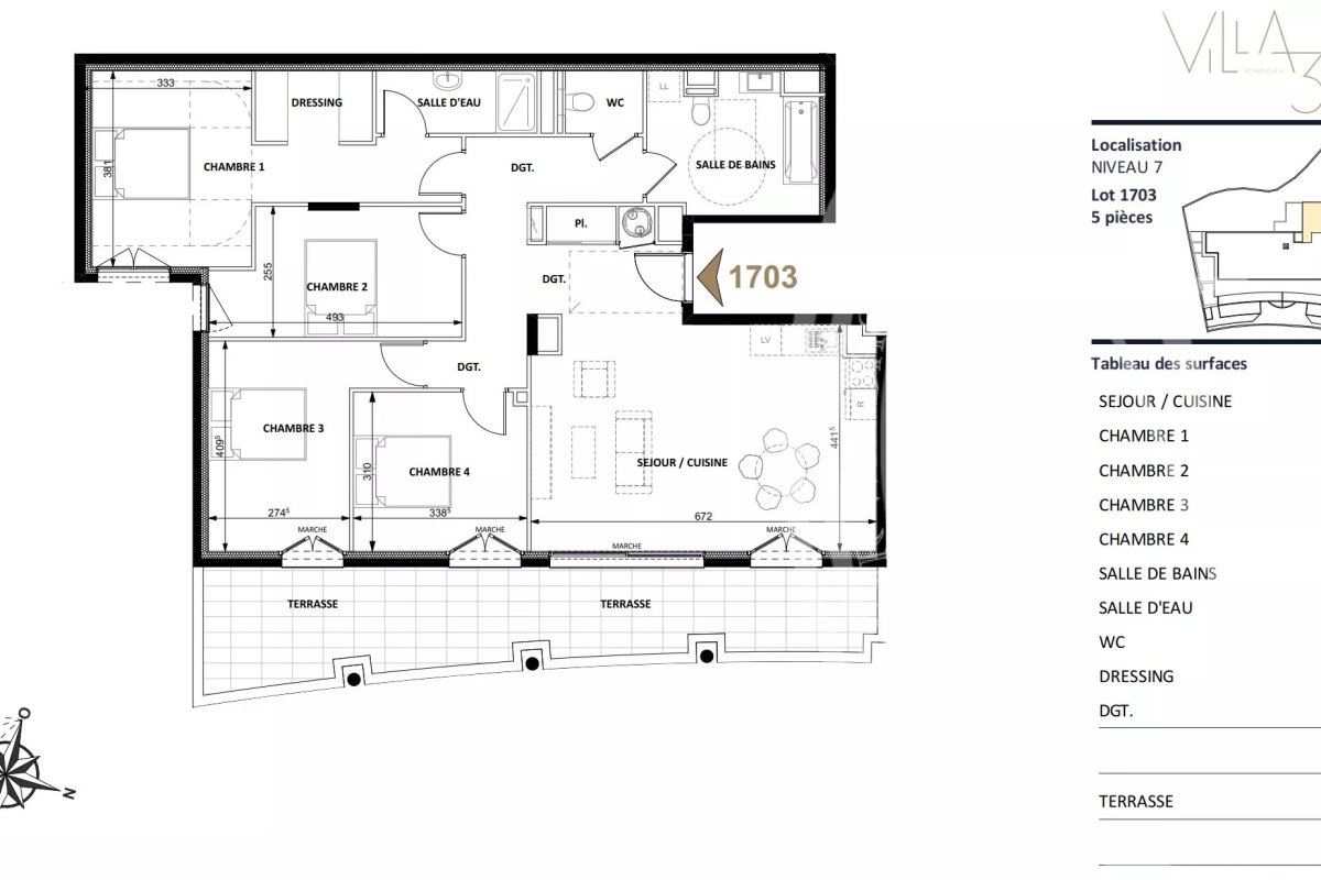 Appartement de luxe à vendre à Beausoleil, 1 080 046 €, Photo 4
