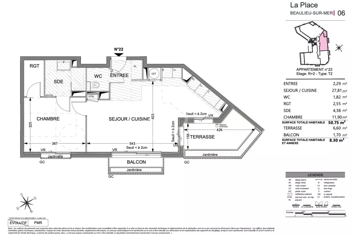 Appartement de luxe à vendre à Beaulieu-sur-Mer, 830 000 €, Photo 4