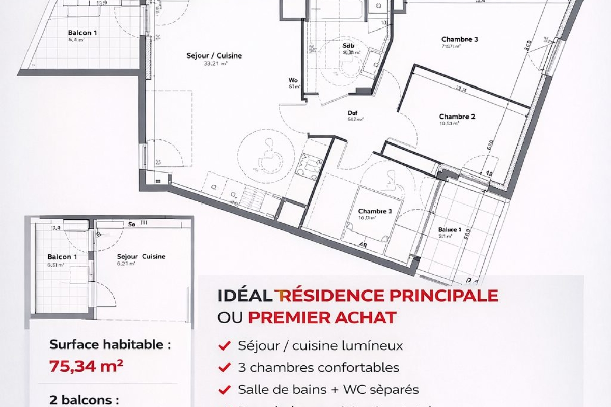 Appartement de luxe à vendre à La Seyne-sur-Mer, 230 000 €, Photo 1