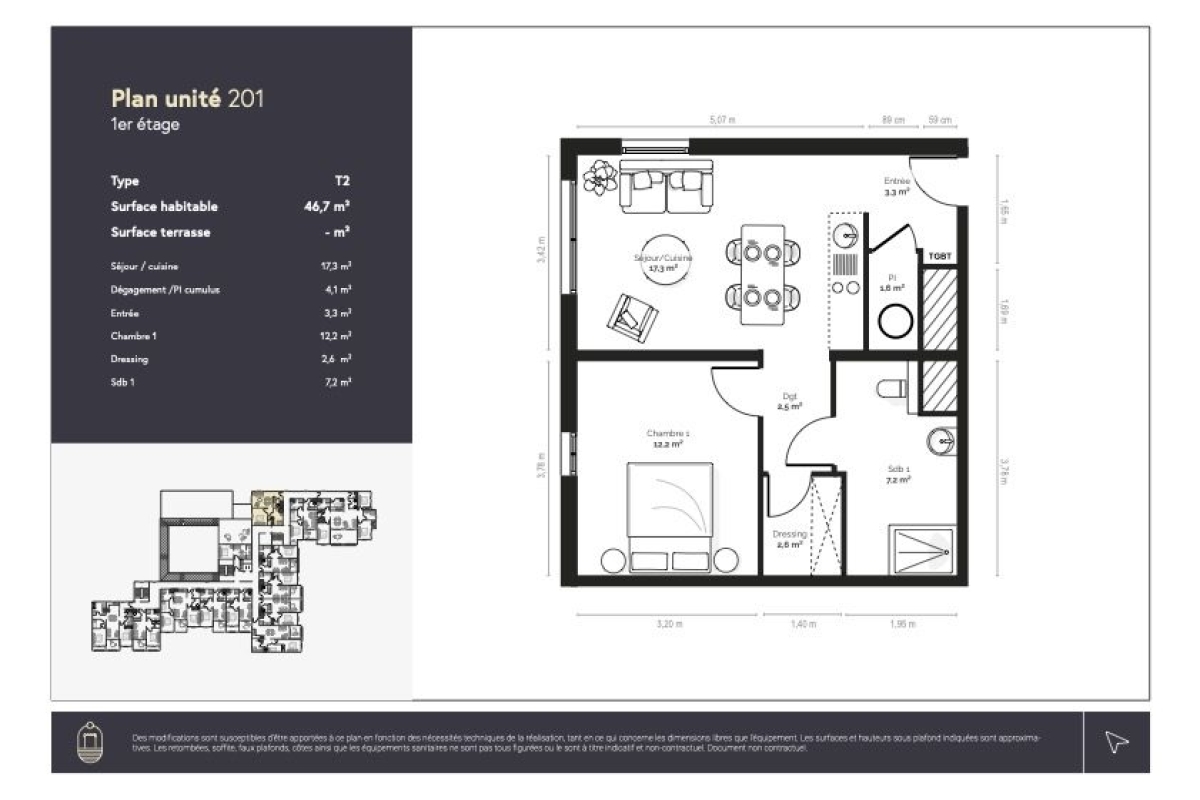 Appartement de luxe à vendre à Pianotolli Caldarello, 280 000 €, Photo 2