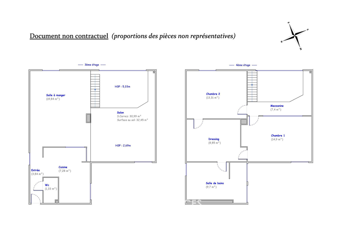 Appartement de luxe à vendre à Paris 18Ème, 1 450 000 €, Photo 3