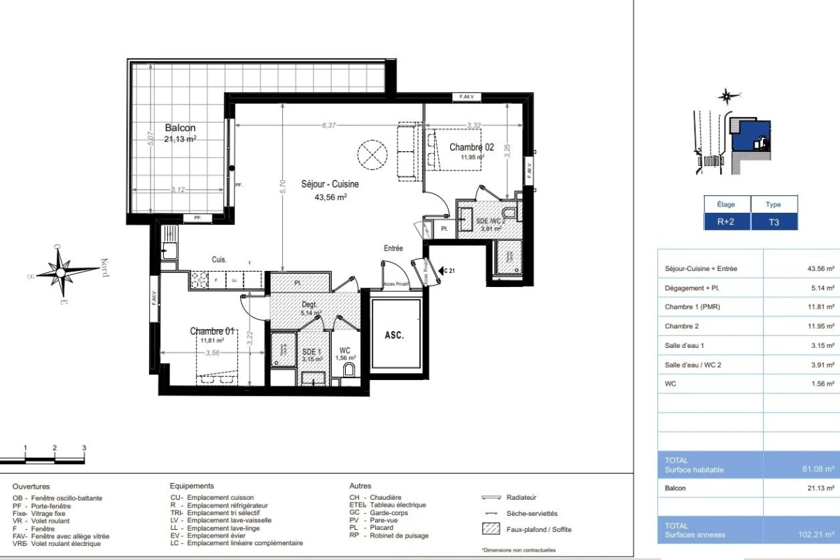 Luxury Apartment for sale in Antibes, 1 480 000 €, Photo 3