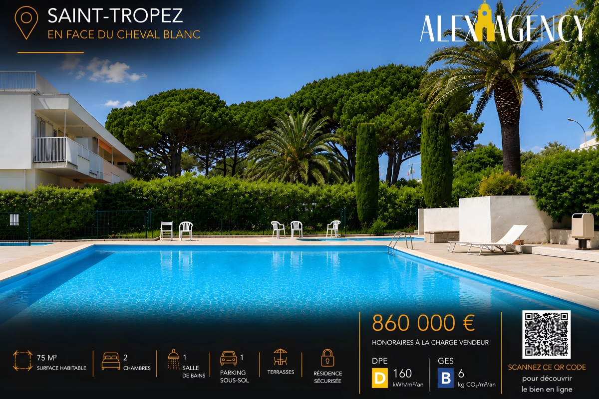 Luxury Apartment for sale in Saint-Tropez, 860 000 €, Photo 1