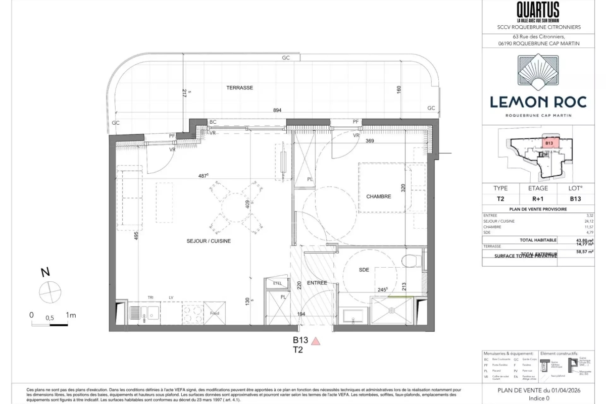 Luxury Apartment for sale in Roquebrune-Cap-Martin, 392 000 €, Photo 1