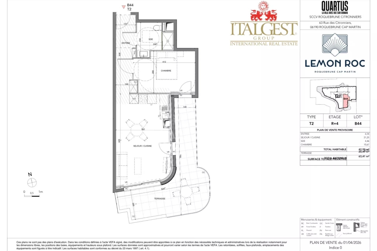 Luxury Apartment for sale in Roquebrune-Cap-Martin, 444 000 €, Photo 1