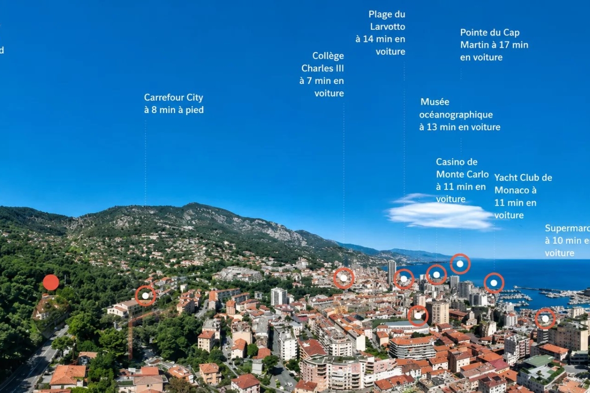 Appartement de luxe à vendre à Beausoleil, 500 000 €, Photo 2