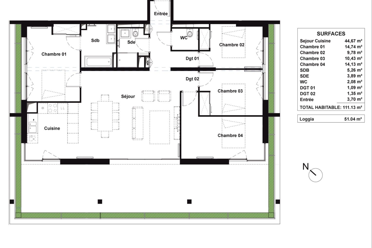 Appartement de luxe à vendre à Bordeaux, 659 000 €, Photo 2