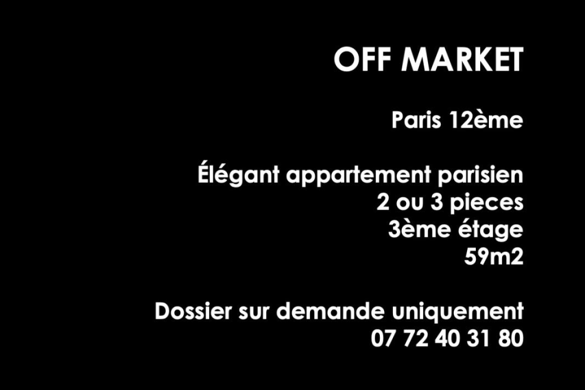 Appartement de luxe à vendre à Paris 12ème, 825 000 €, Photo 2