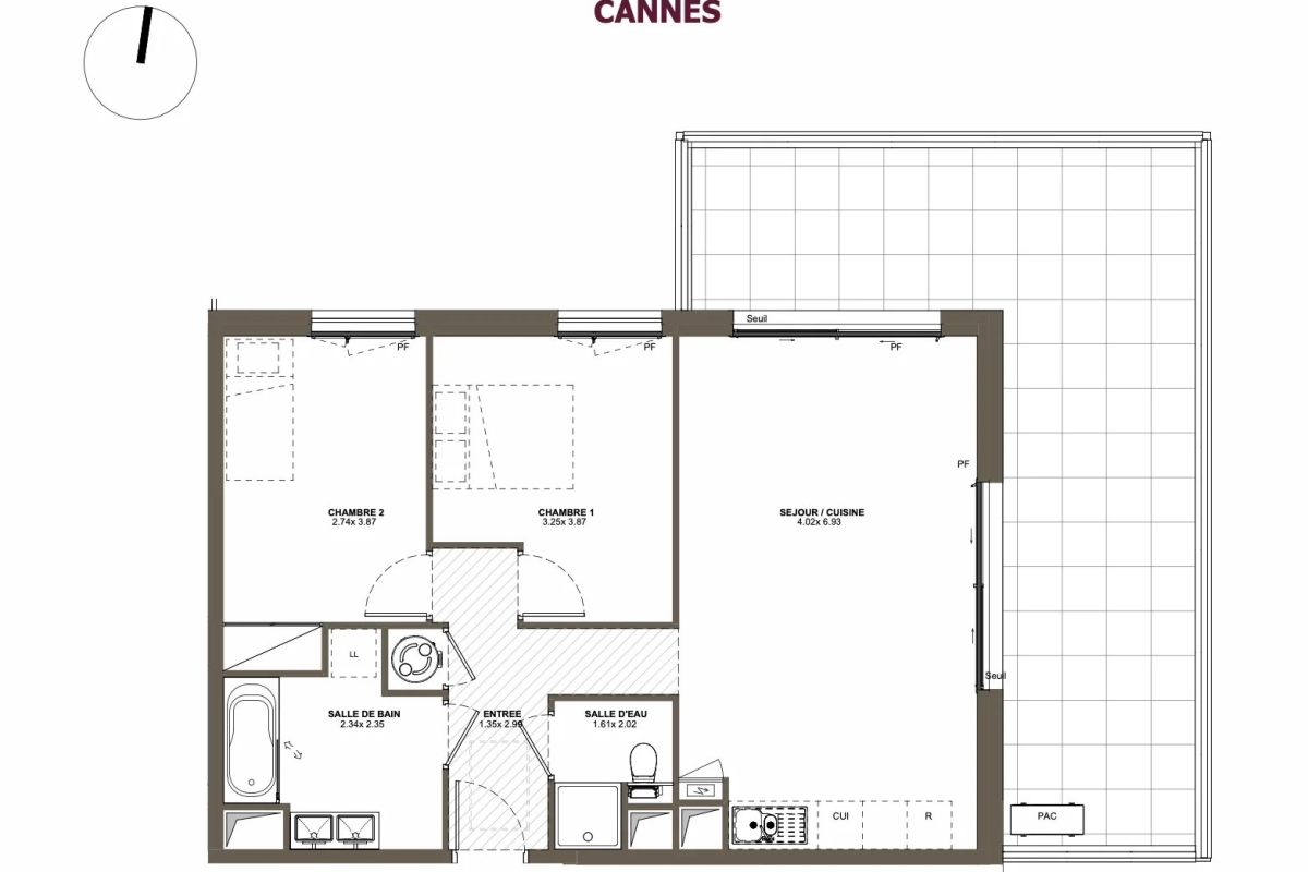 Appartement de luxe à vendre à Cannes, 760 000 €, Photo 2