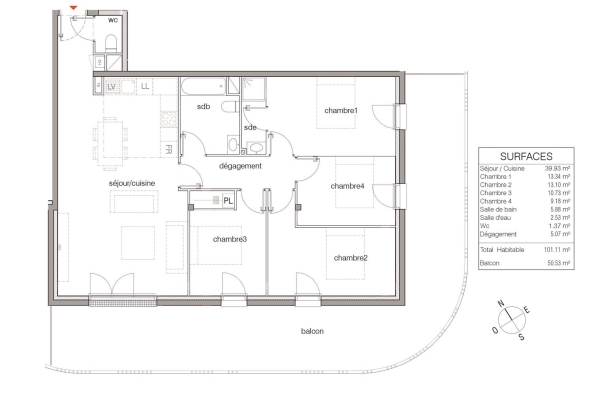 Appartement de luxe à vendre à Le Bouscat, 499 000 €, Photo 4