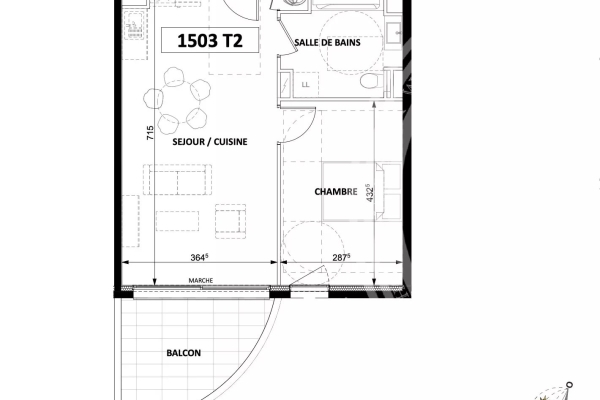 Appartement de luxe à vendre à Beausoleil, 409 000 €, Photo 4