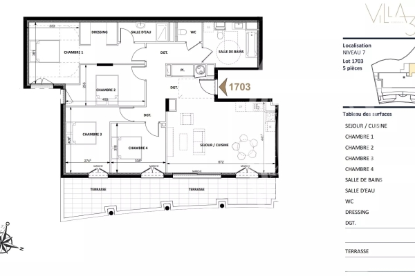 Appartement de luxe à vendre à Beausoleil, 1 080 046 €, Photo 4