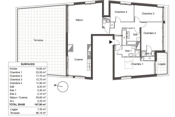 Appartement de luxe à vendre à Mérignac, 764 000 €, Photo 2