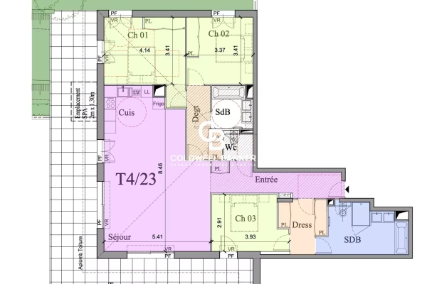 Appartement de luxe à vendre à Cannes, 1 496 000 €, Photo 4