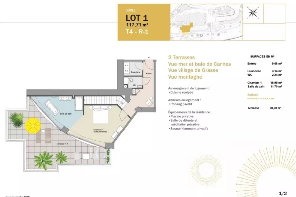 Luxury Apartment for sale in Grasse, 995 000 €, Photo 3