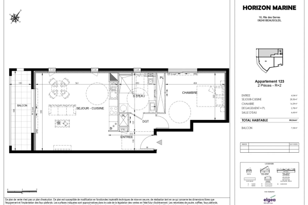 Appartement de luxe à vendre à Beausoleil, 585 000 €, Photo 4