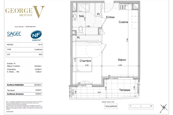 Appartement de luxe à vendre à Menton, 449 000 €, Photo 1