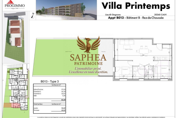 Appartement de luxe à vendre à Calvi, 450 000 €, Photo 1