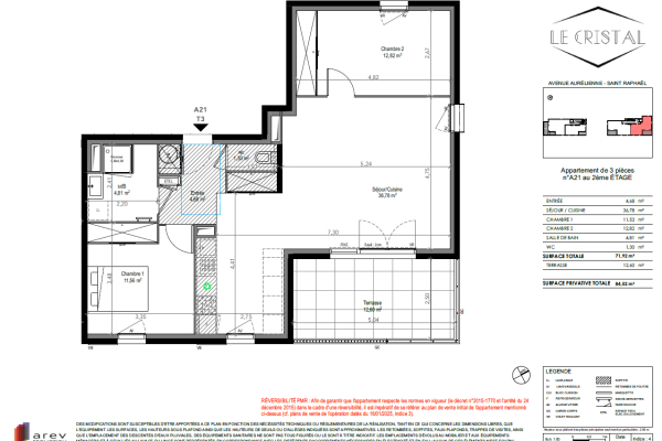 Luxury Apartment for sale in Saint-Raphaël, 382 000 €, Photo 3