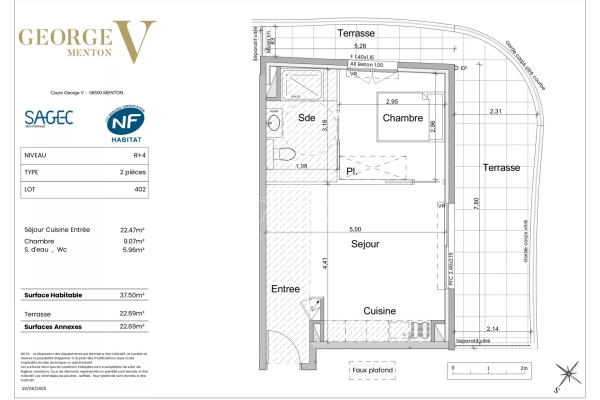 Appartement de luxe à vendre à Menton, 385 000 €, Photo 1