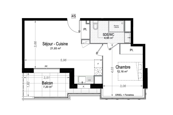 Appartement de luxe à vendre à Juan-les-Pins, 525 000 €, Photo 5