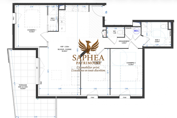 Appartement de luxe à vendre à Grasse, 395 000 €, Photo 1