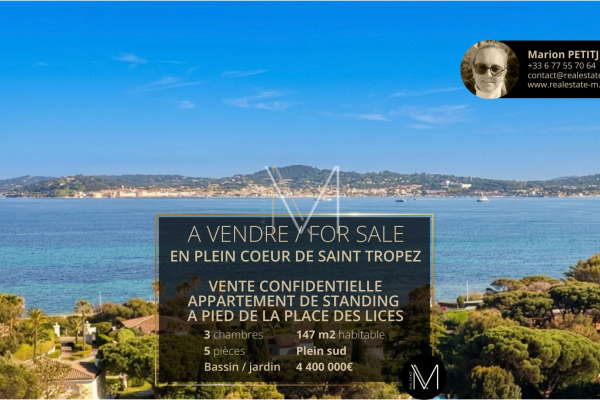 Appartement de luxe à vendre à Saint-Tropez, 4 400 000 €, Photo 1