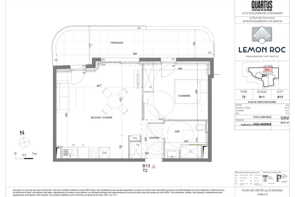 Appartement de luxe à vendre à Roquebrune-Cap-Martin, 392 000 €, Photo 1