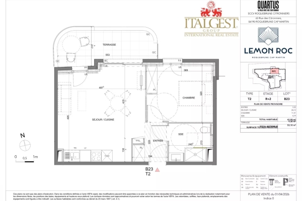 Appartement de luxe à vendre à Roquebrune-Cap-Martin, 399 000 €, Photo 1