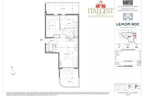 Appartement de luxe à vendre à Roquebrune-Cap-Martin, 522 000 €, Photo 1