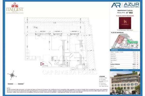 Appartement de luxe à vendre à Menton, 650 000 €, Photo 1
