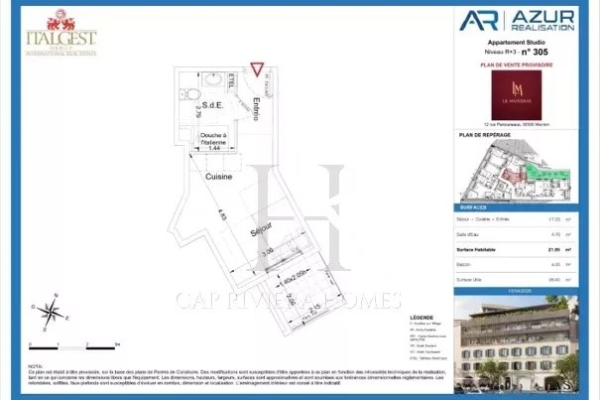 Appartement de luxe à vendre à Menton, 200 000 €, Photo 1