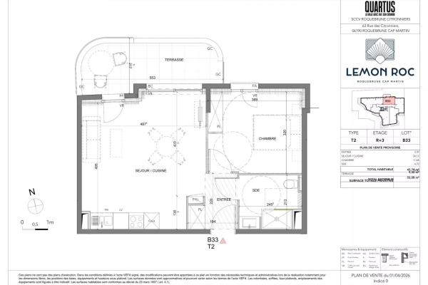 Appartement de luxe à vendre à Roquebrune-Cap-Martin, 397 000 €, Photo 1