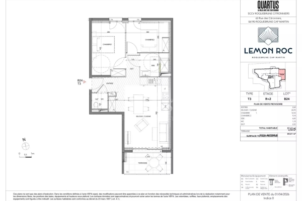 Appartement de luxe à vendre à Roquebrune-Cap-Martin, 496 000 €, Photo 1