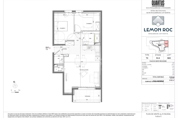Appartement de luxe à vendre à Roquebrune-Cap-Martin, 560 000 €, Photo 1