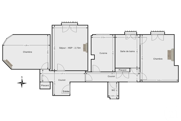 Appartement de luxe à vendre à Paris 3ème, 955 000 €, Photo 2