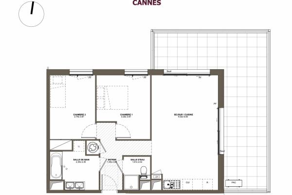 Appartement de luxe à vendre à Cannes, 760 000 €, Photo 2