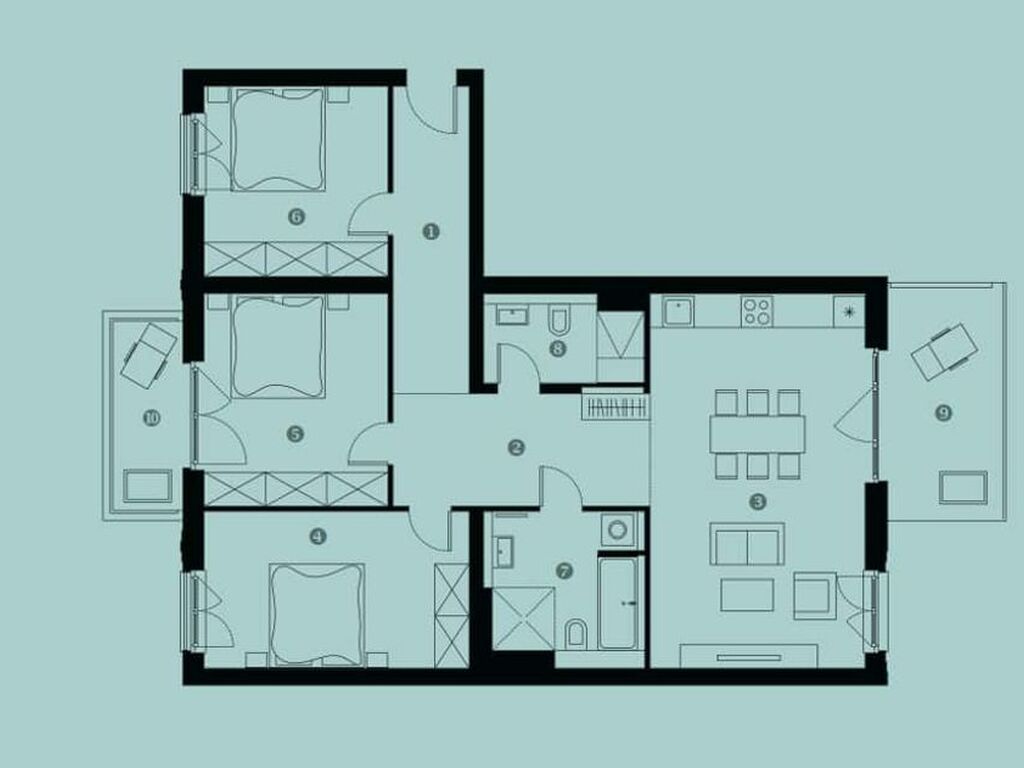 Appartement de luxe à vendre à Berlin, 1 006 582 €, Photo 1