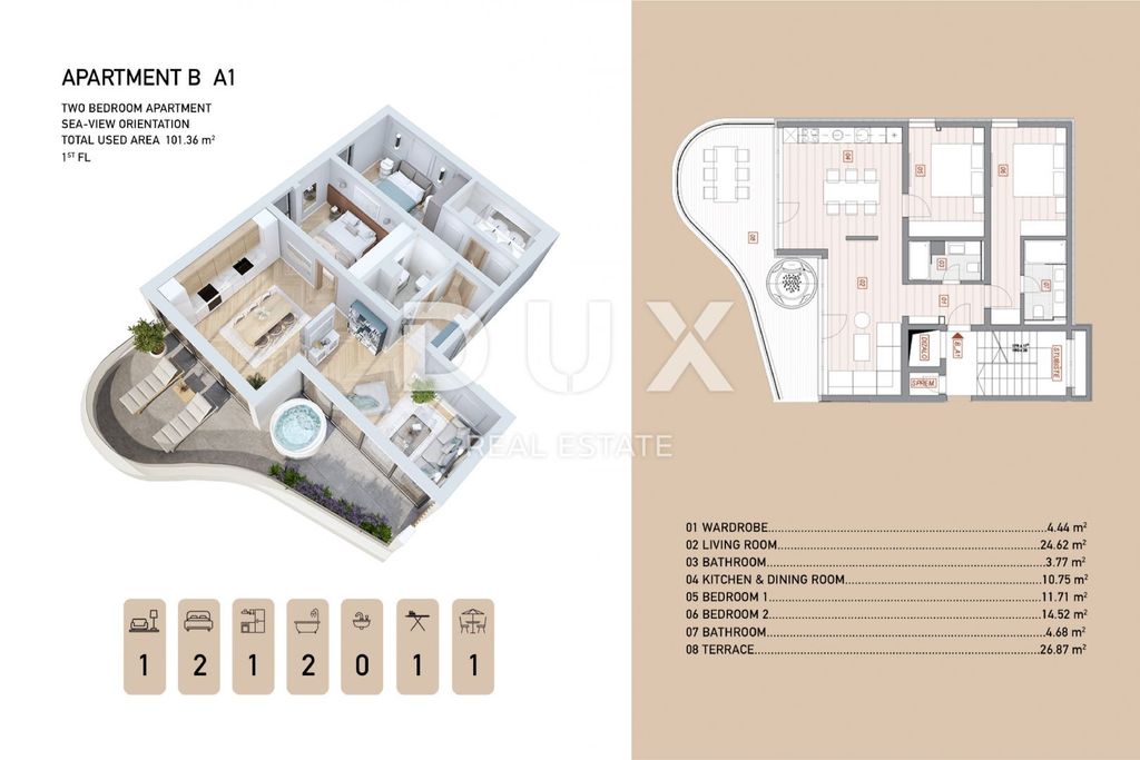 Appartement de luxe à vendre à Opatija, 685 000 €, Photo 4