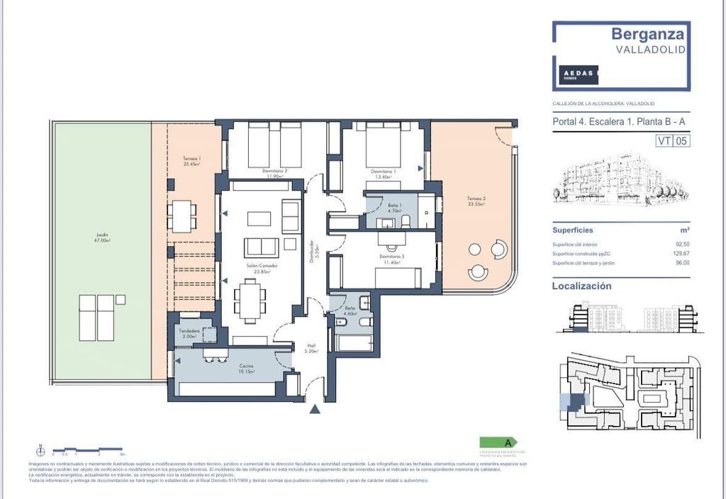 Appartement de luxe à vendre à Valladolid, 425 000 €, Photo 3