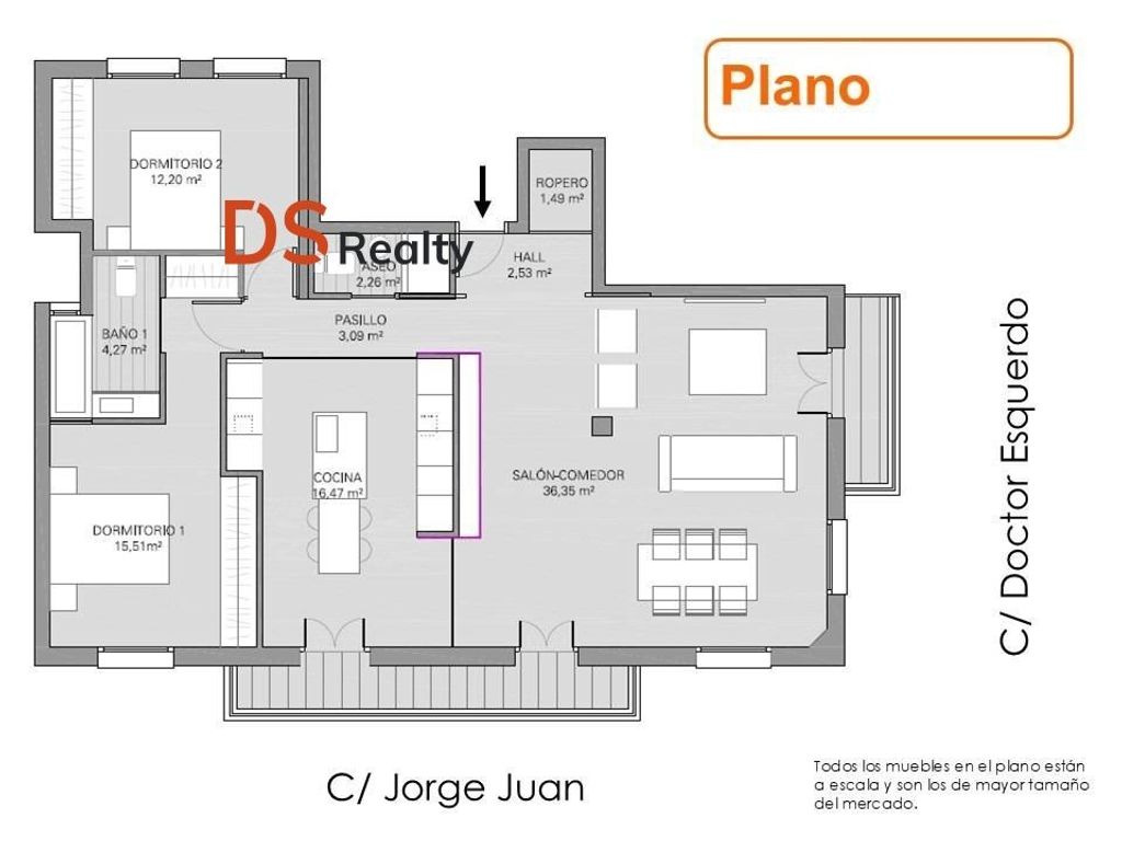 Appartement de luxe à vendre à Madrid, 1 189 000 €, Photo 3