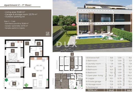 Luxury Apartment for sale in Rovinj, 660 000 €, Photo 7