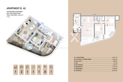 Appartement de luxe à vendre à Opatija, 637 000 €, Photo 3