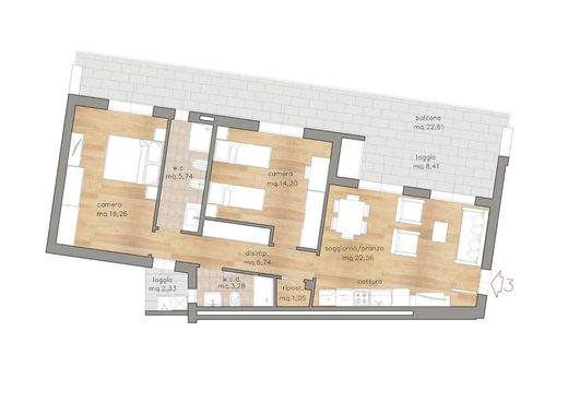 Luxury Apartment for sale in Sesto Fiorentino, 435 000 €, Photo 4