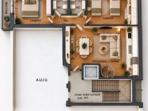 Appartement de luxe à vendre à Milan, 460 000 €, Photo 4